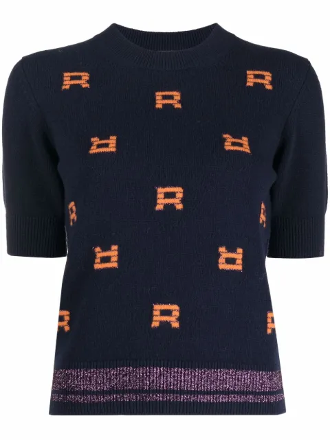 Sonia Rykiel logo-knit T-shirt