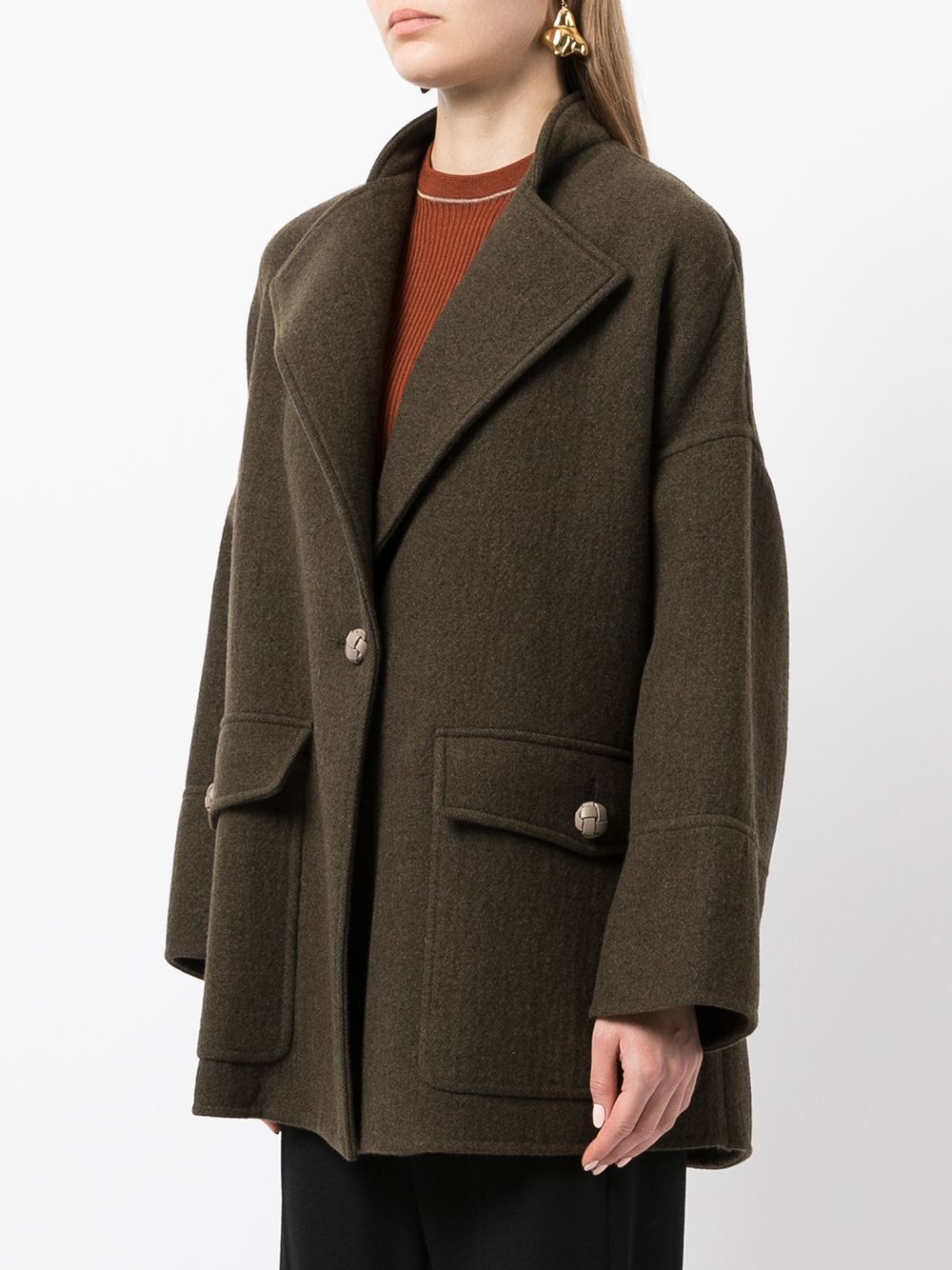 Agnona Oversized single-breasted Jacket - Farfetch