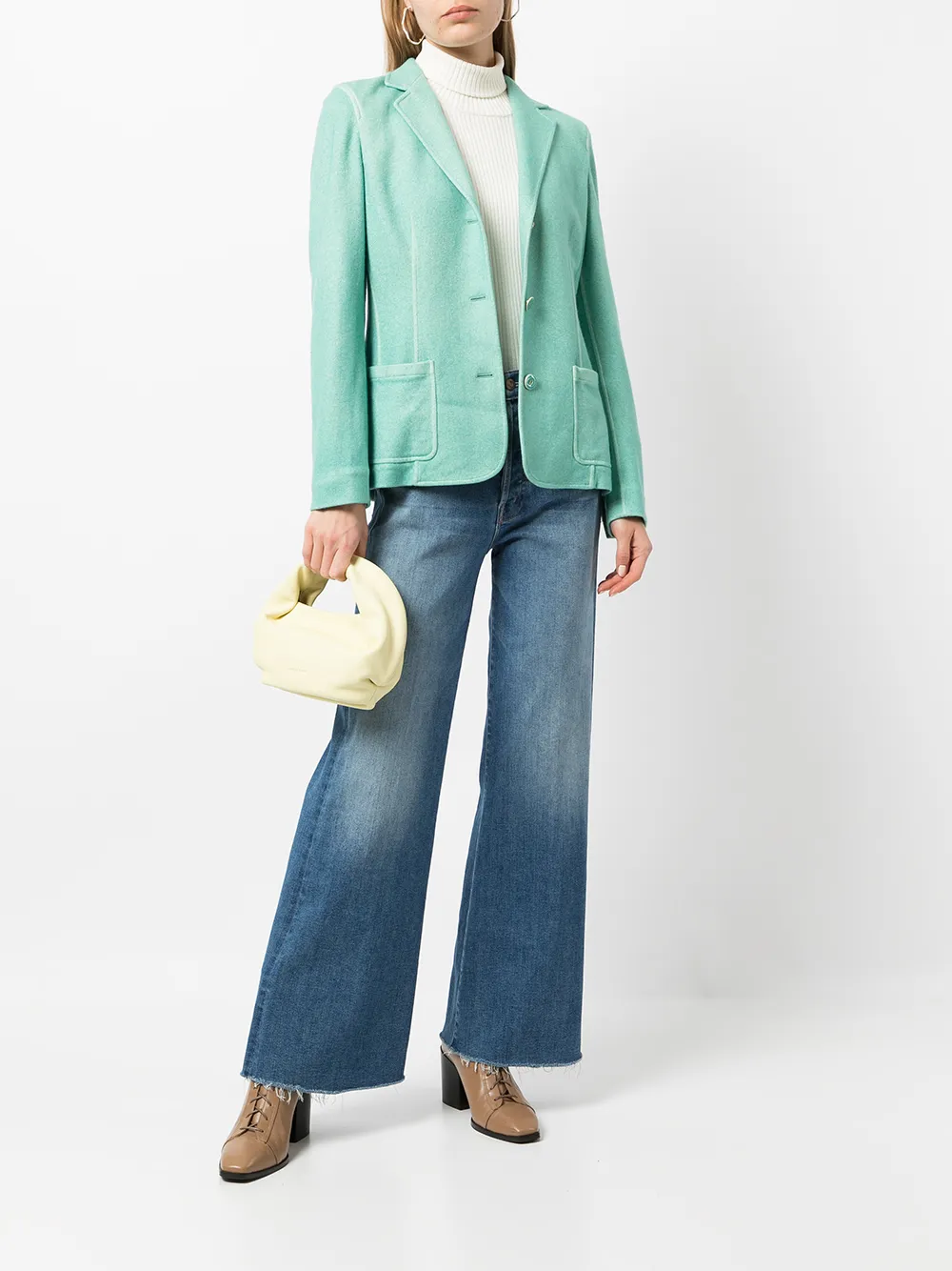 Colombo Blazer met enkele rij knopen - Groen