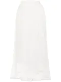 Lorena Antoniazzi flared tulle layered midi skirt - White