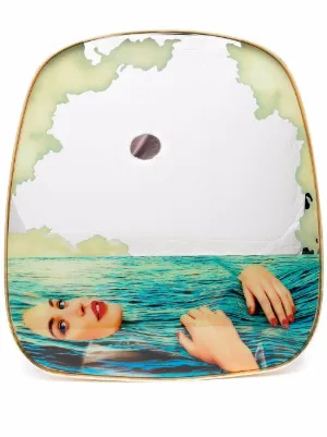 Seletti Mirrors For Women Now On Farfetch Seletti Mirrors For Women Now On, Mirror Gold Frame Sea Girl