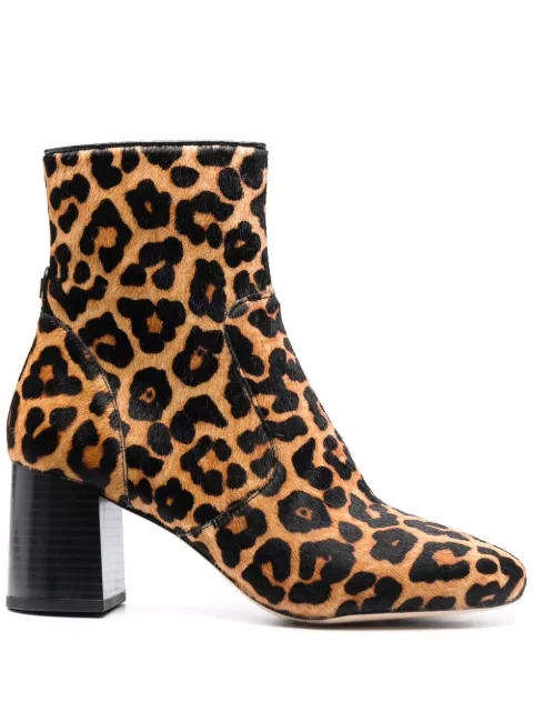 yellow leopard print boots