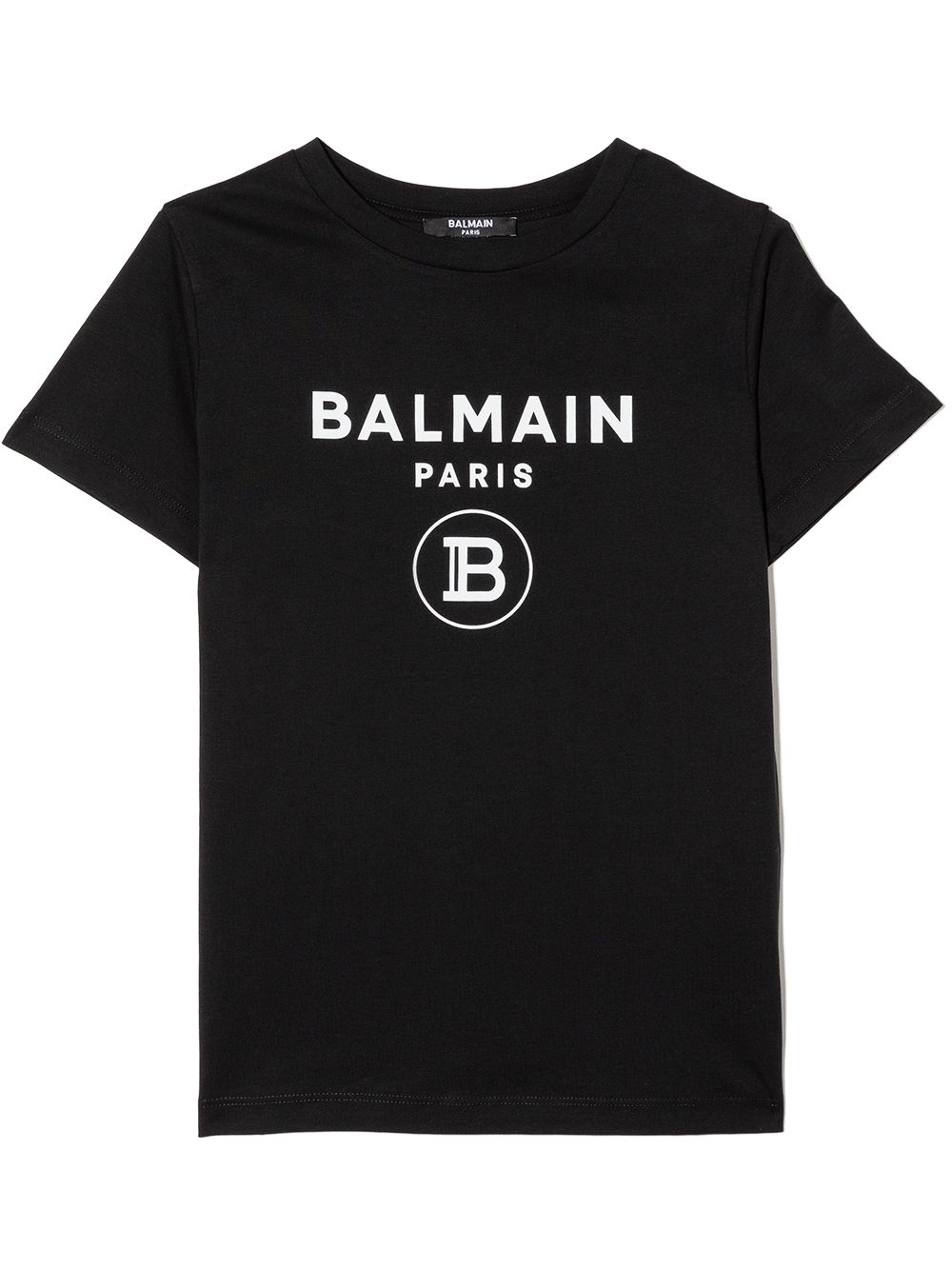 

Balmain Kids playera con logo estampado - Negro