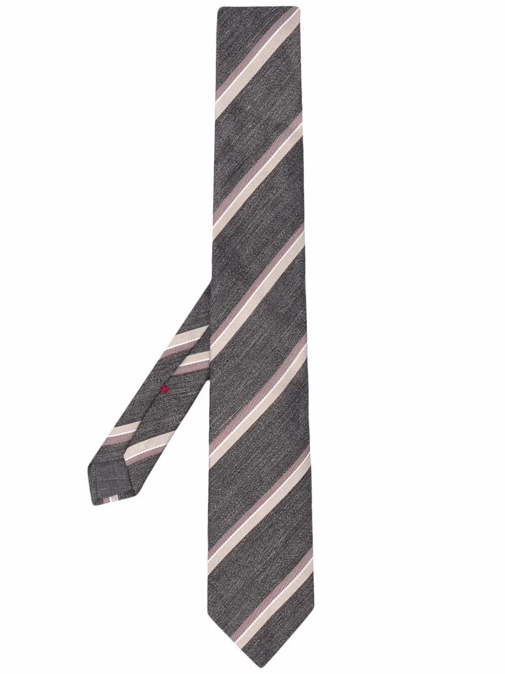

Brunello Cucinelli stripe-print tie - Grey