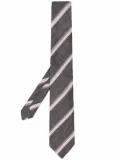 Brunello Cucinelli stripe-print tie - Grey