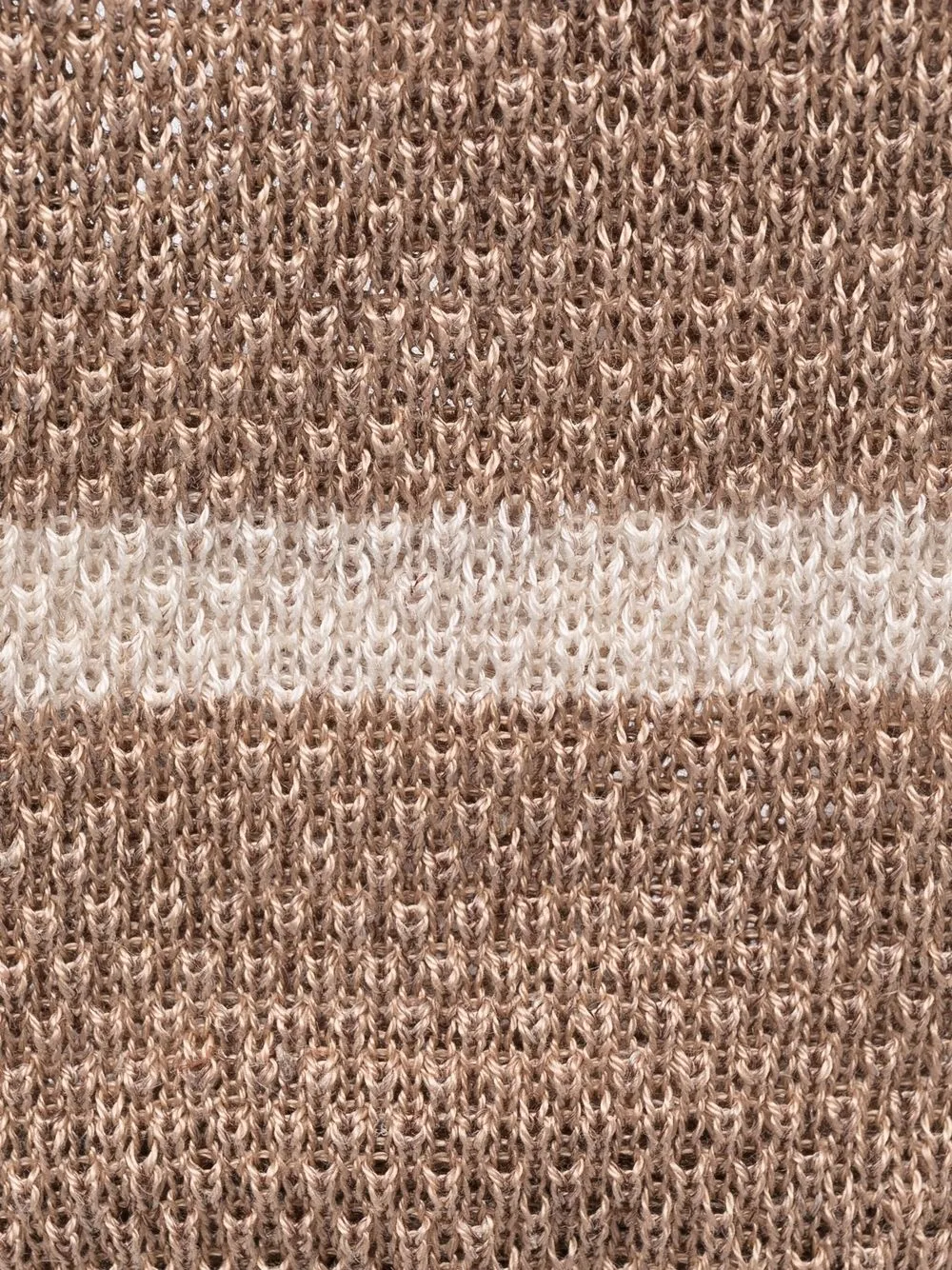 Brunello Cucinelli Gestreepte stropdas - Beige