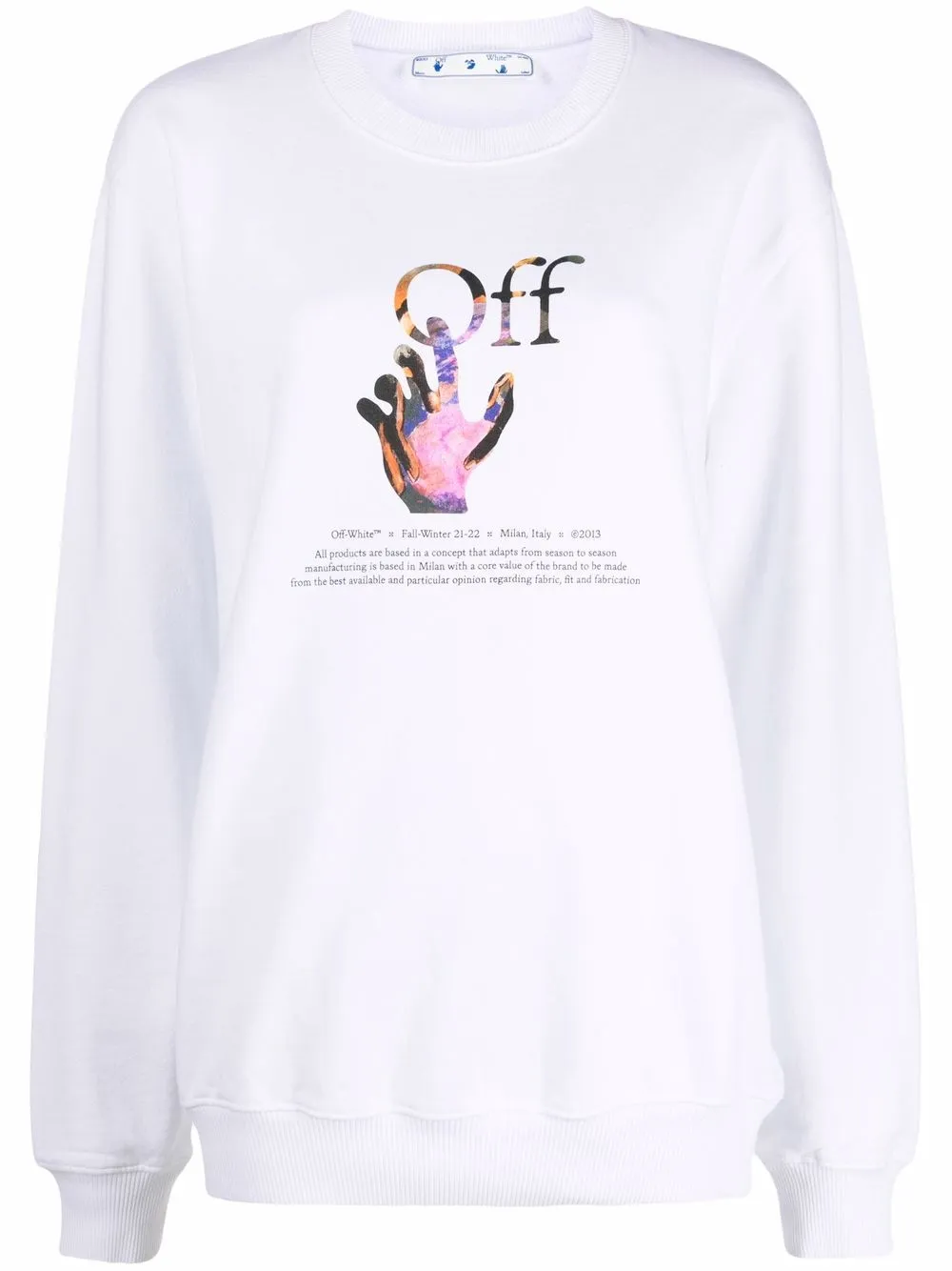 

Off-White sudadera Caravaggio Hand - Blanco