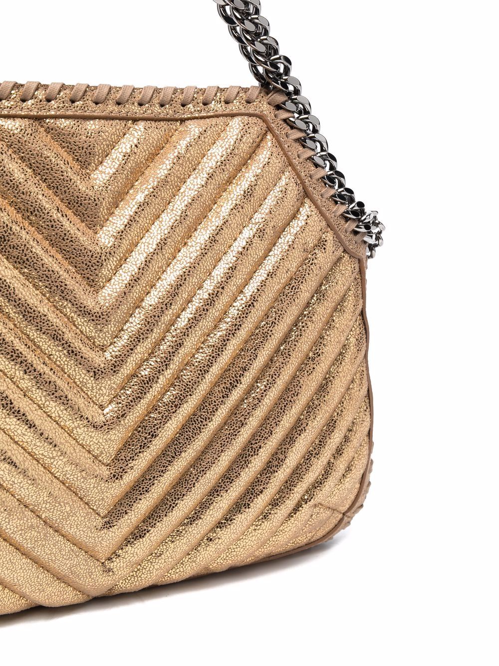 фото Stella mccartney mini falabella chevron shoulder bag