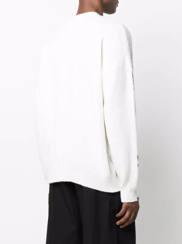 Off-White Abstract Print Jumper - Farfetch