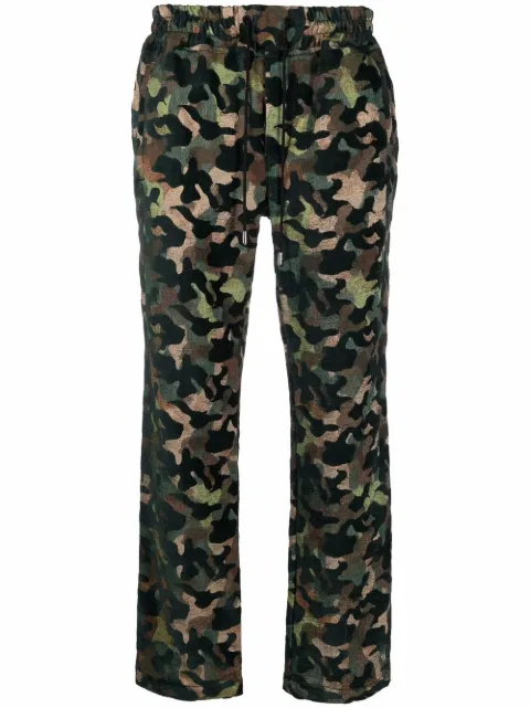 Just Don camouflage-print straight leg trousers