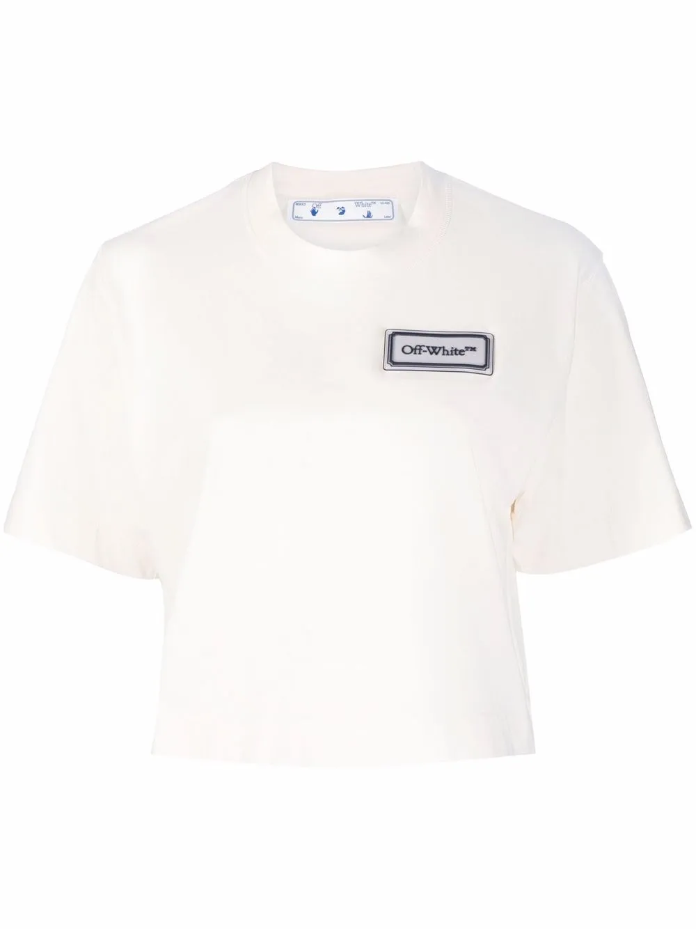 

Off-White playera con parche del logo - Neutro