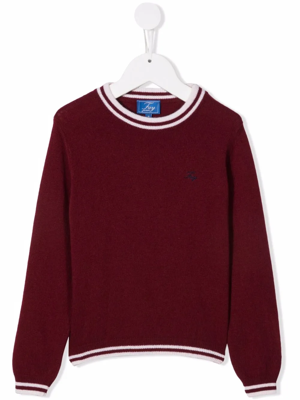 

Fay Kids embroidered-logo jumper