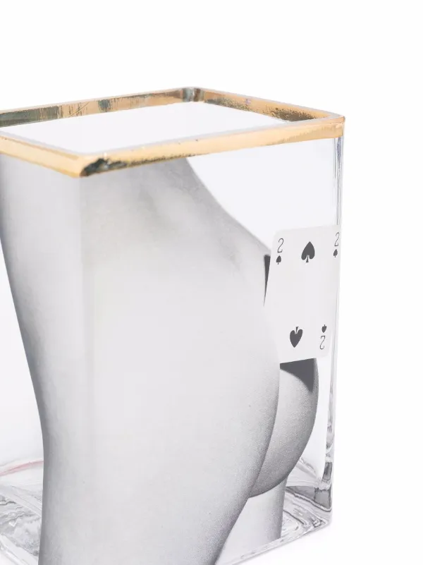 Vaso In Vetro SELETTI Two Of Spades | Design TOILETPAPER | Trasparente Vita Sottile - 2