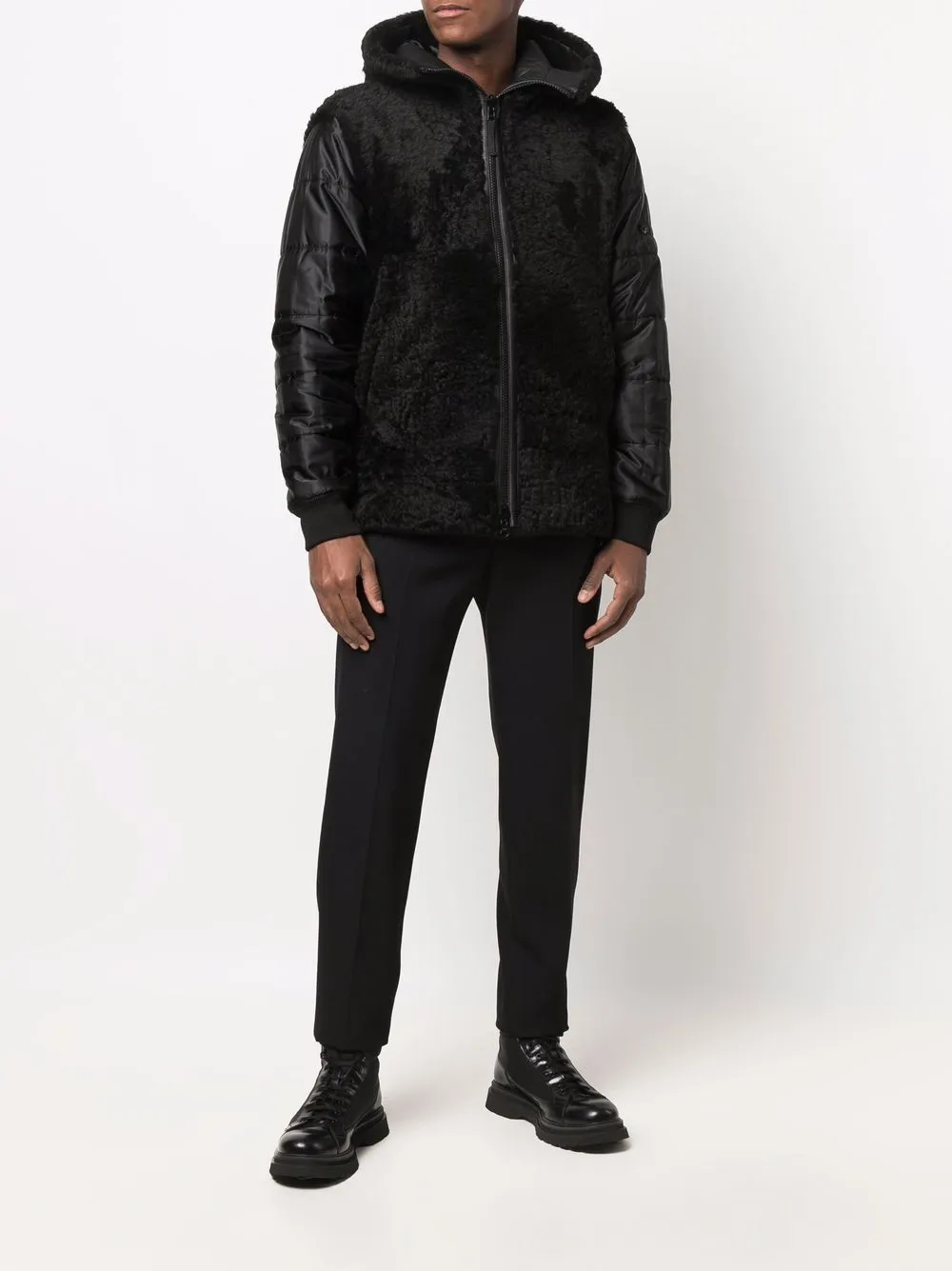 stone island shearling