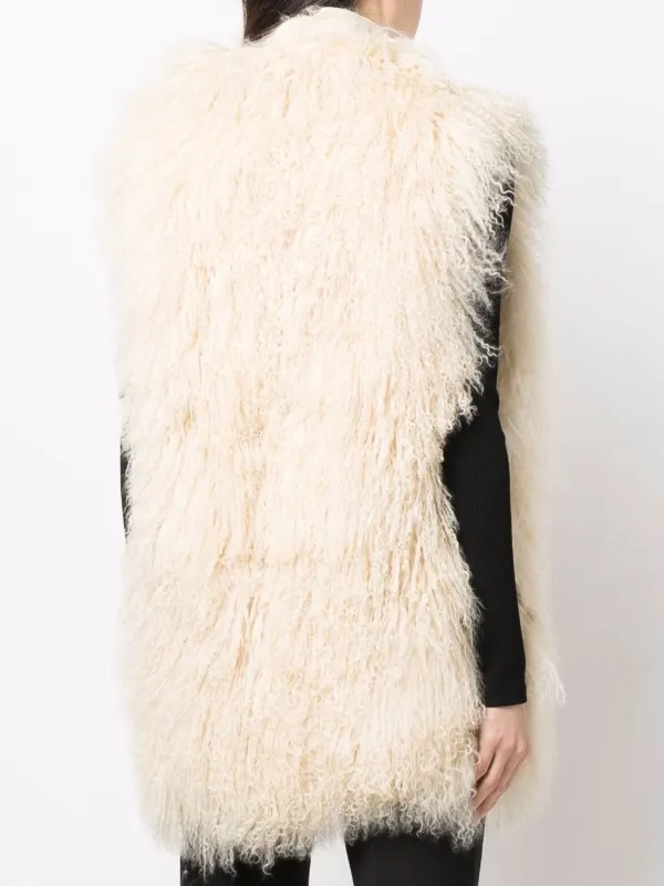 reversible fur vest