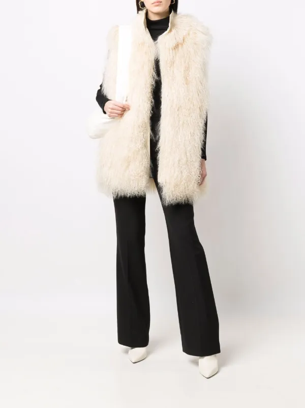 reversible fur vest