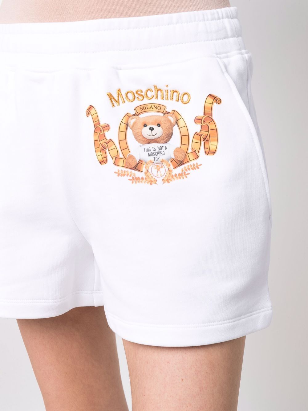 фото Moschino шорты teddy bear из органического хлопка