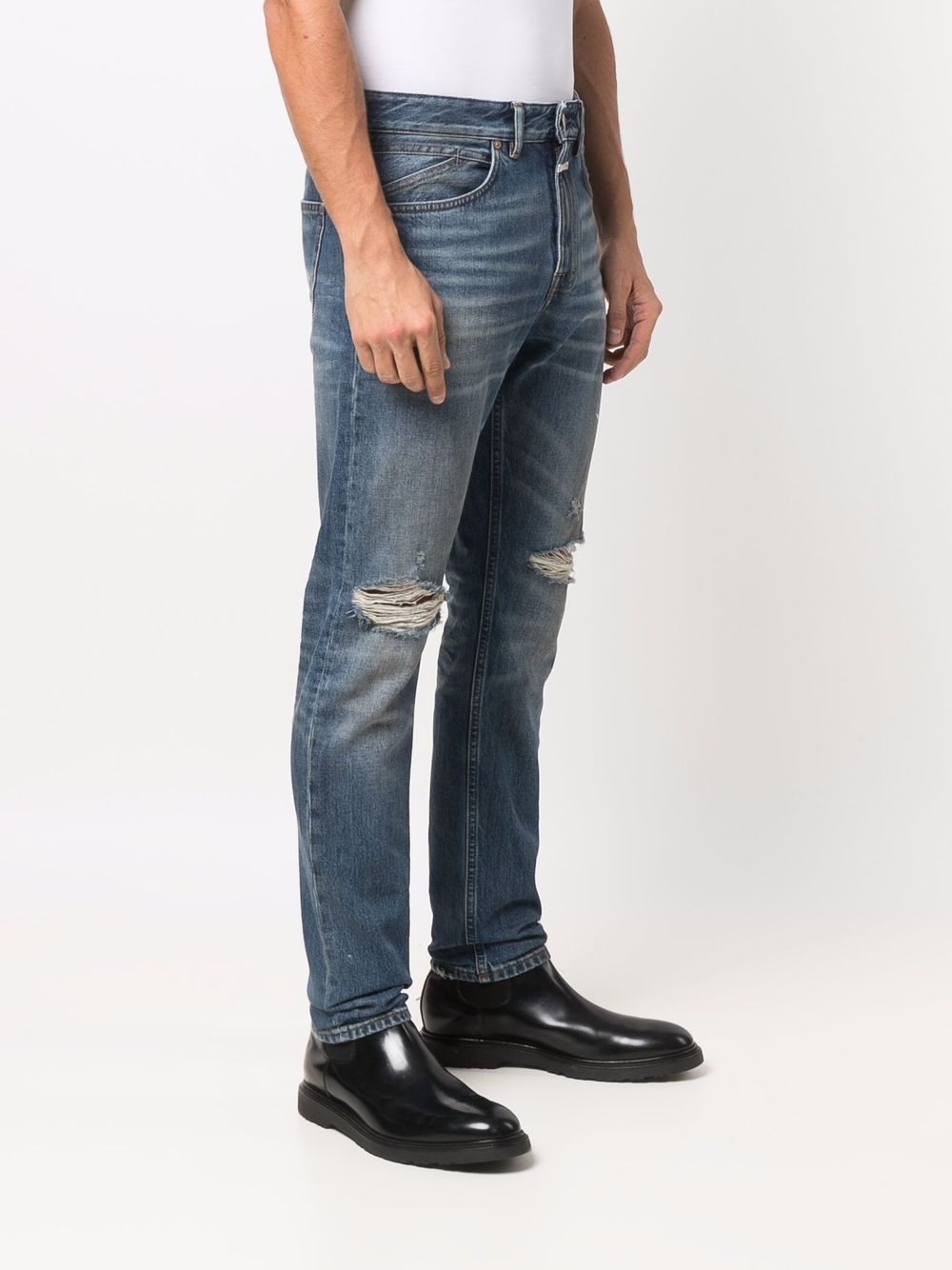 фото Closed узкие джинсы с эффектом потертости
