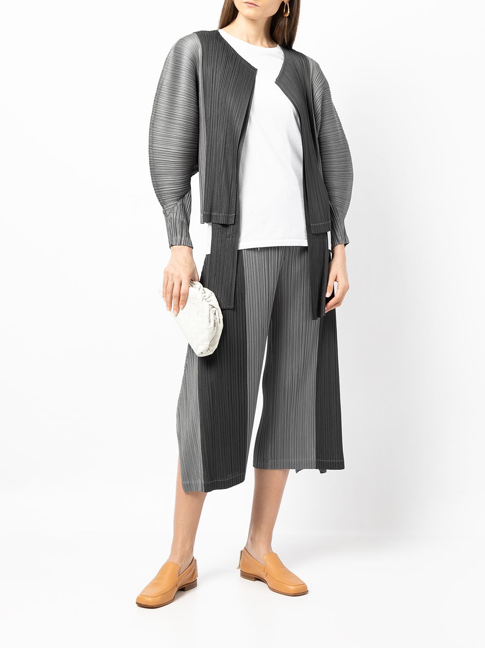 фото Pleats please issey miyake плиссированные брюки в стиле колор-блок