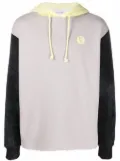 Honey Fucking Dijon photograph-print colour-block hoodie - Grey
