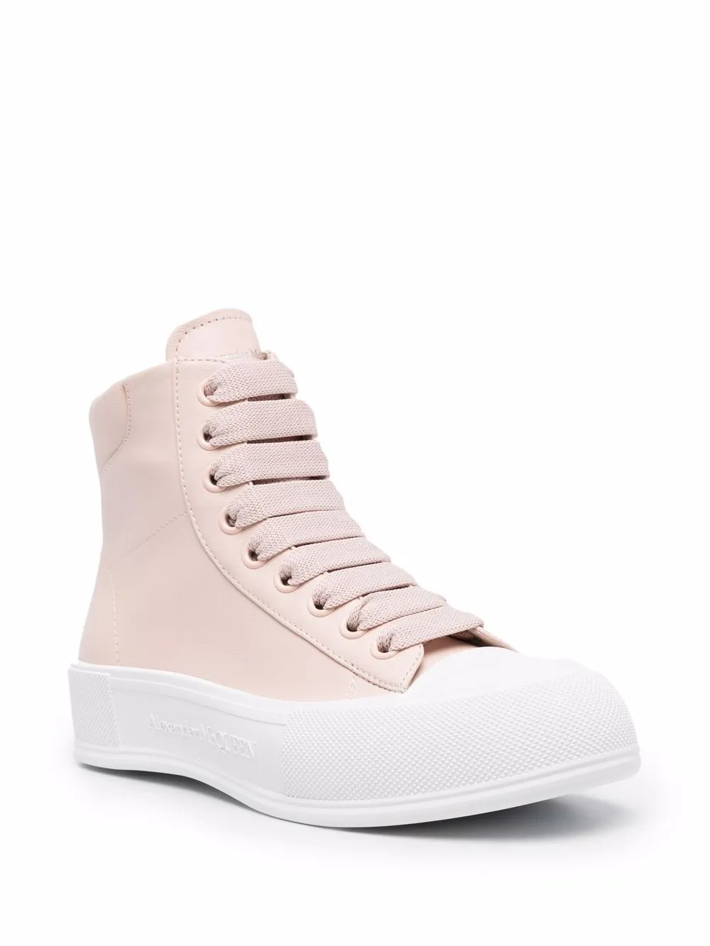 фото Alexander mcqueen высокие кеды deck plimsoll