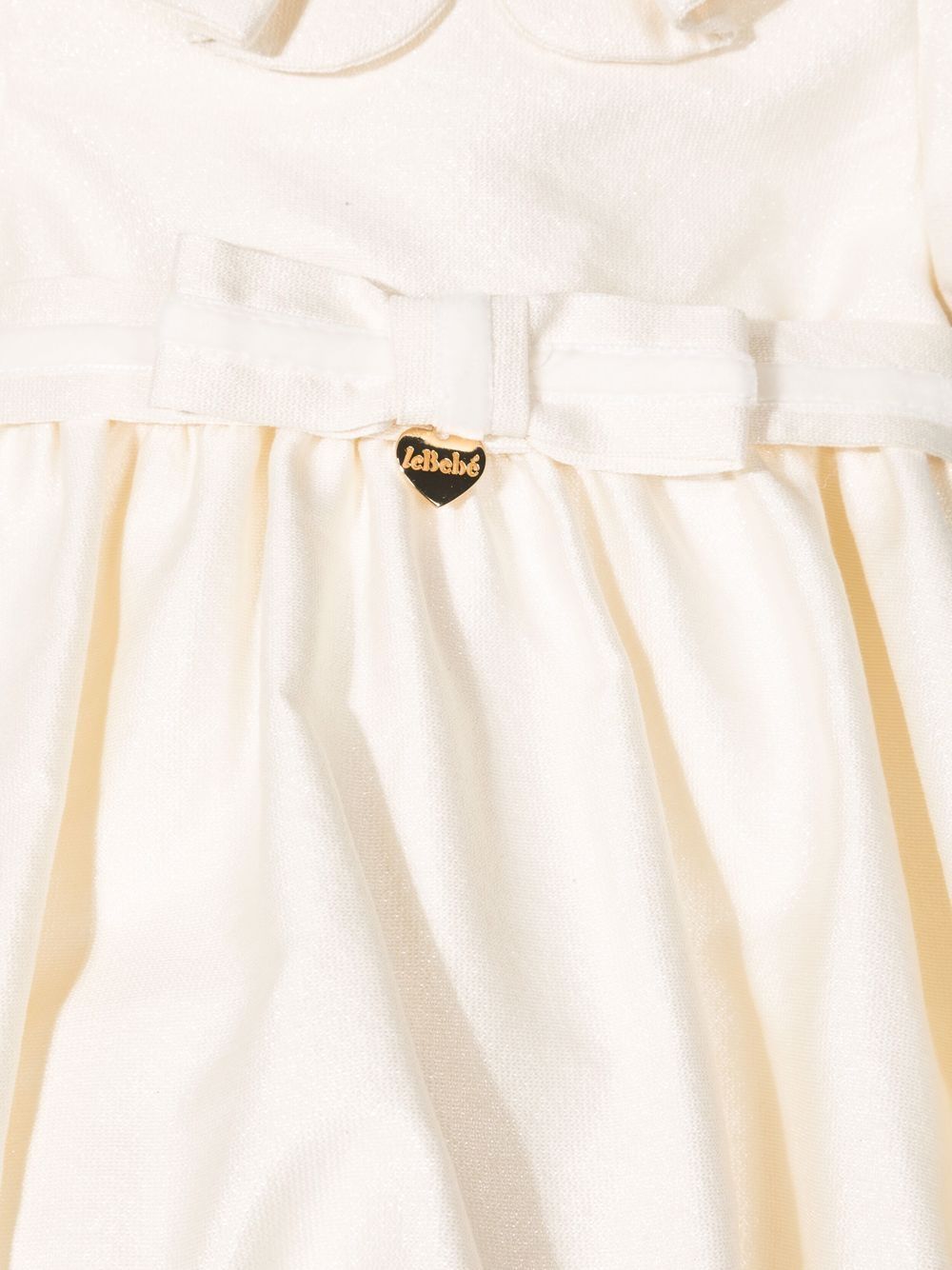 фото Le bebé enfant logo-plaque bow-detail dress