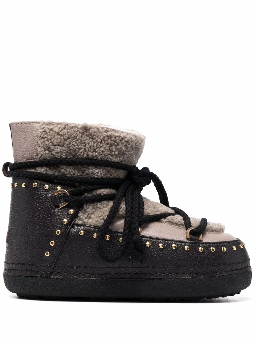 Inuikii shearling-trim lace-up Boots - Farfetch