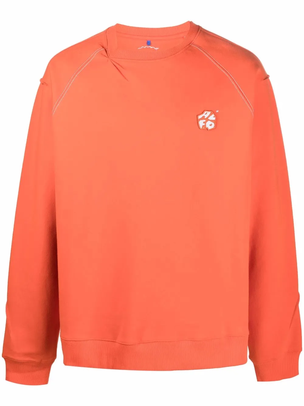 

Ader Error sudadera con logo bordado - Naranja