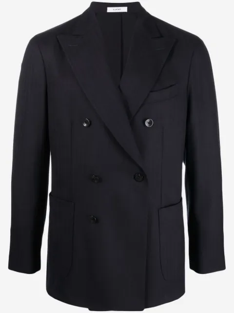 Boglioli double-breasted pinstripe blazer