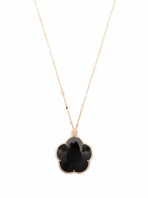 Pasquale Bruni 18kt rose gold Ton Joli onyx and diamond necklace