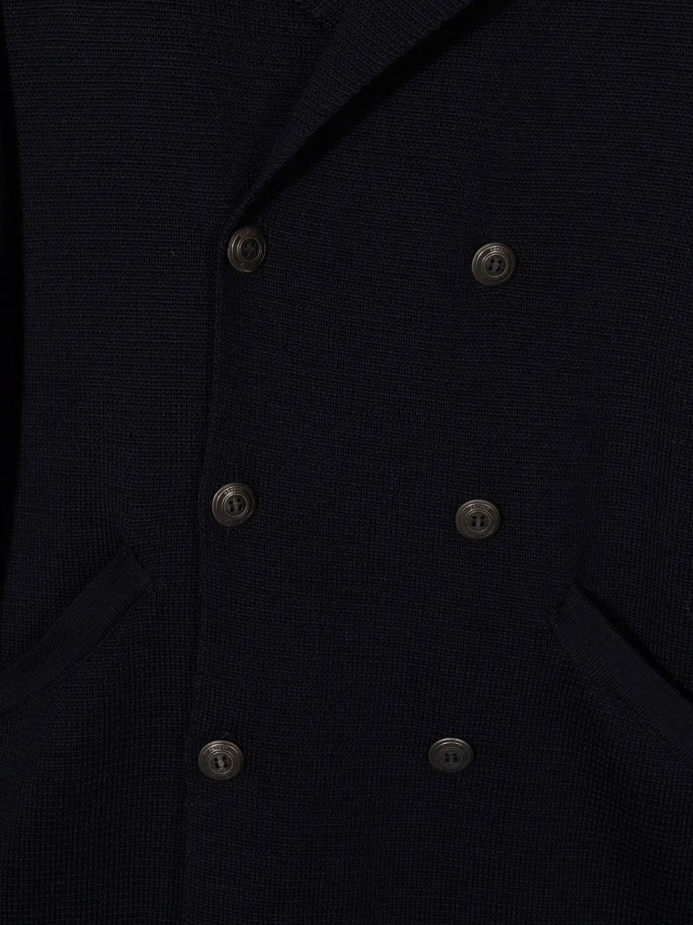 Dondup Teen Notched-lapels Double-breasted Blazer In Blue