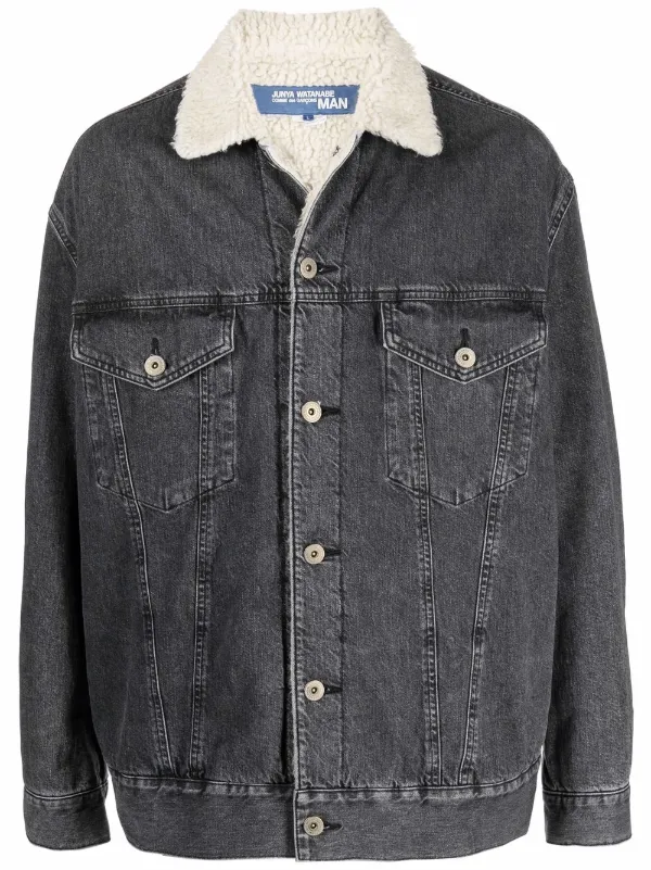 Topman oversized denim jacket with acid wash in purple