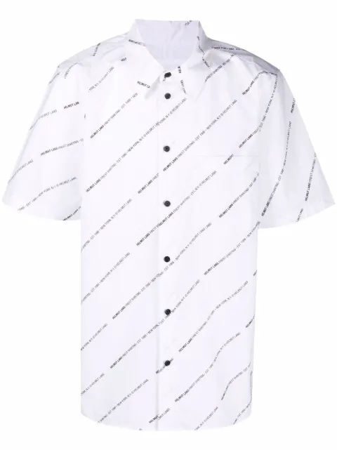 Helmut Lang camisa con logo estampado 