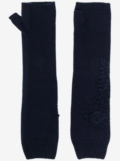 Barrie fingerless cashmere mittens