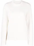 Barrie stitch-detail jumper - White