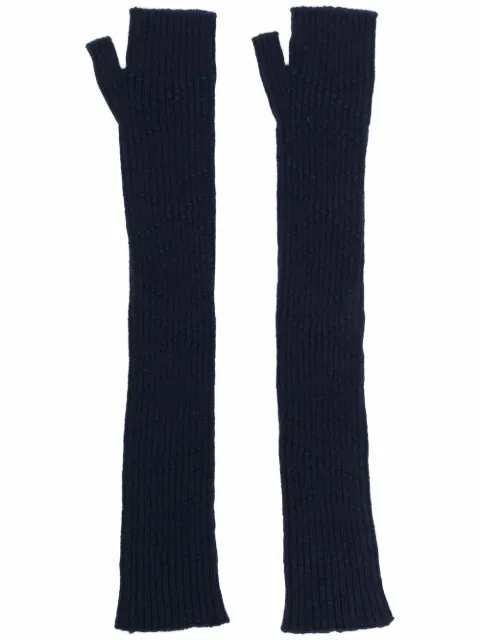 Barrie cashmere fingerless gloves