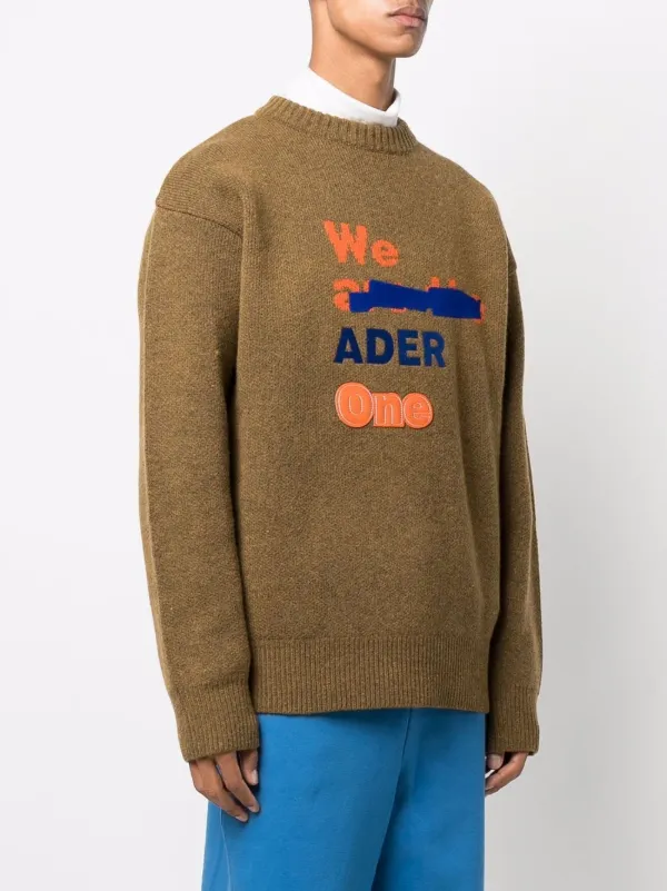 Ader Error logo-embroidered Knitted Jumper - Farfetch