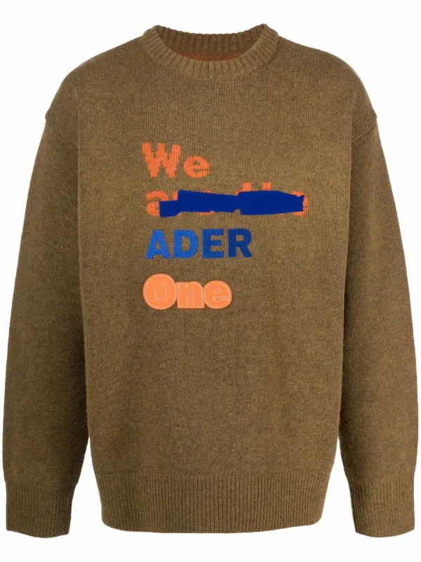 Ader Error logo-embroidered Knitted Jumper - Farfetch