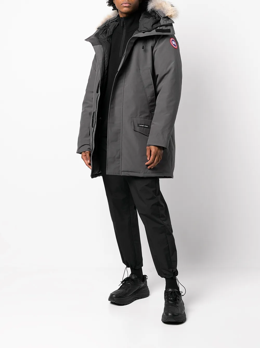 фото Canada goose пуховик с капюшоном и мехом