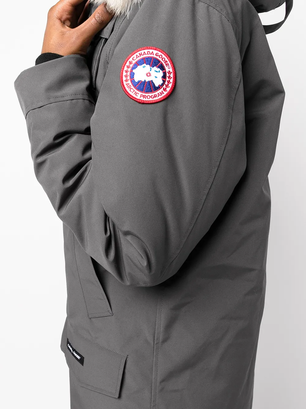 фото Canada goose пуховик с капюшоном и мехом