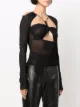 Nensi Dojaka multi-panelled longsleeved top