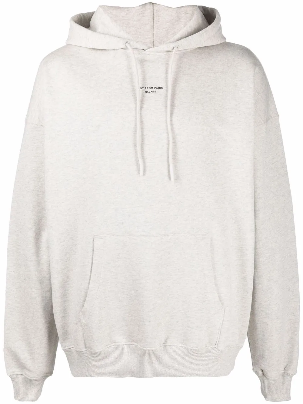 

Drôle De Monsieur hoodie con logo estampado - Gris