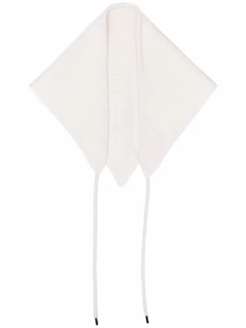 Barrie draped-strap cashmere foulard