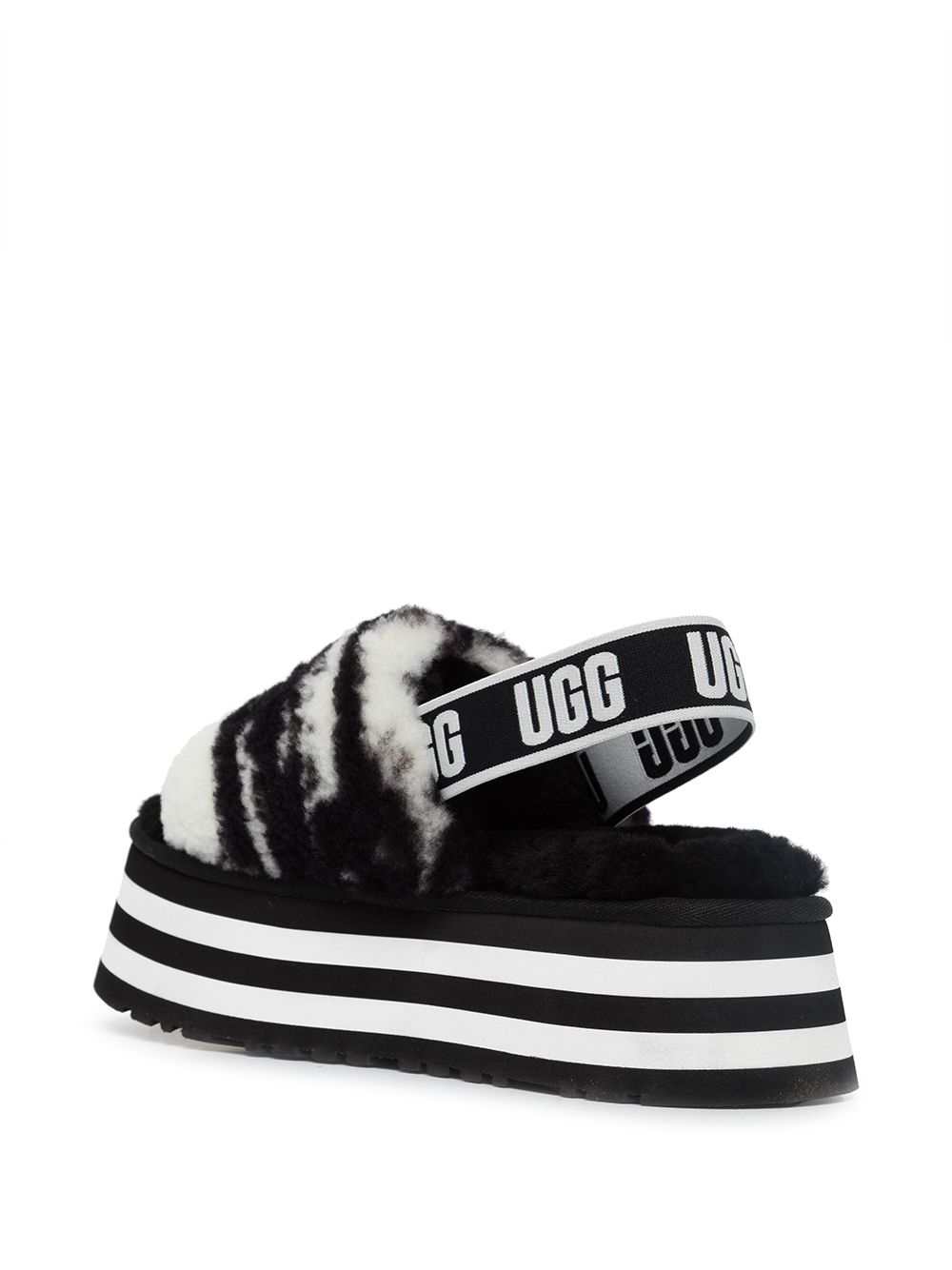 фото Ugg шлепанцы disco marble с мехом