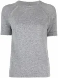 Barrie short-sleeved cashmere top - Grey