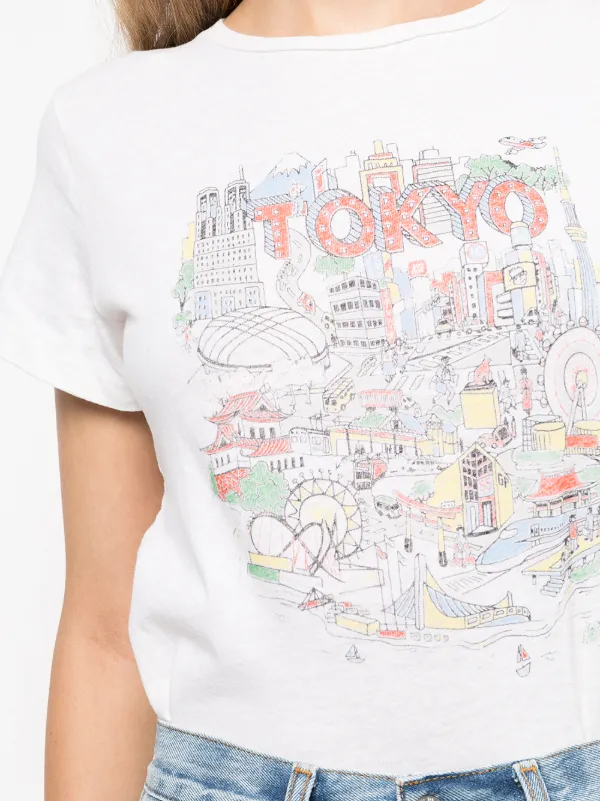 RE/DONE Tokyo-print T-shirt - Farfetch