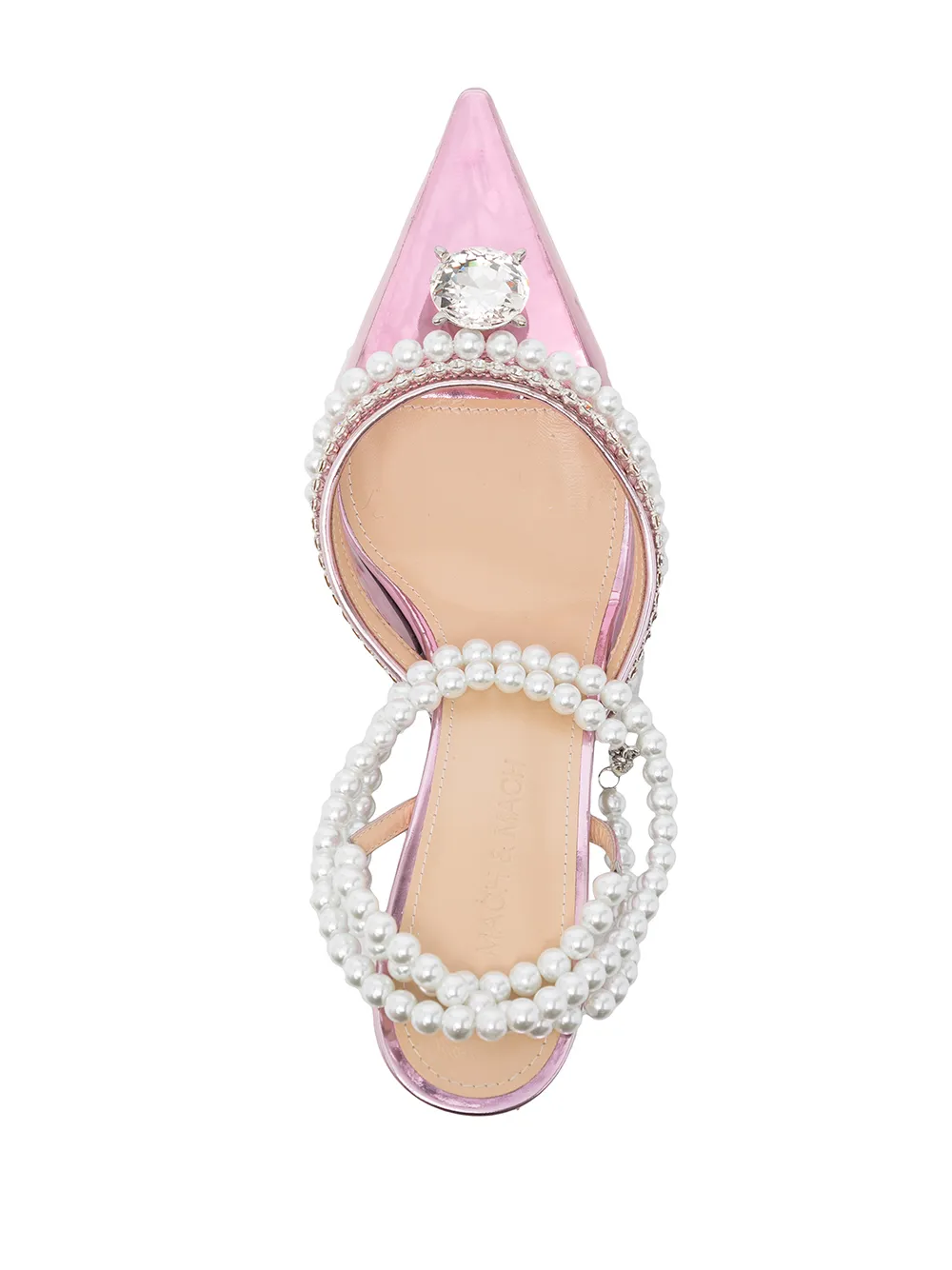 фото Mach & mach прозрачные туфли diamond of elizabeth