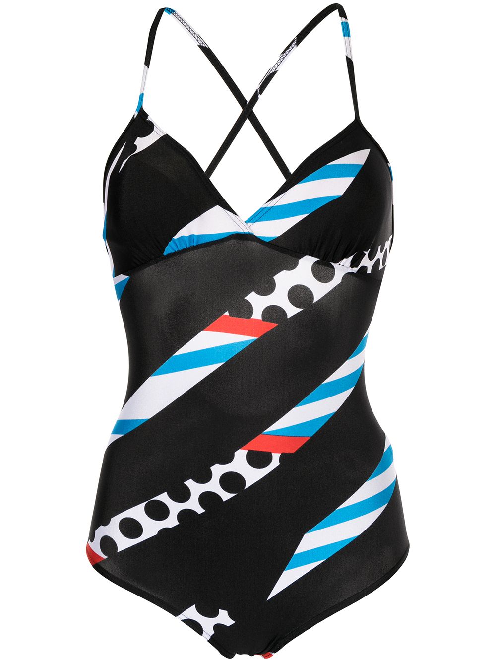 Christian Dior 1990s pre-owned Printed Stripes Swimsuit - Farfetch