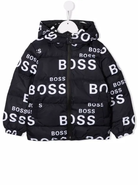BOSS Kidswear doudoune à logo imprimé