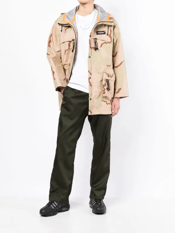 Undercover logo-patch graphic-print Jacket | Brown | FARFETCH JO